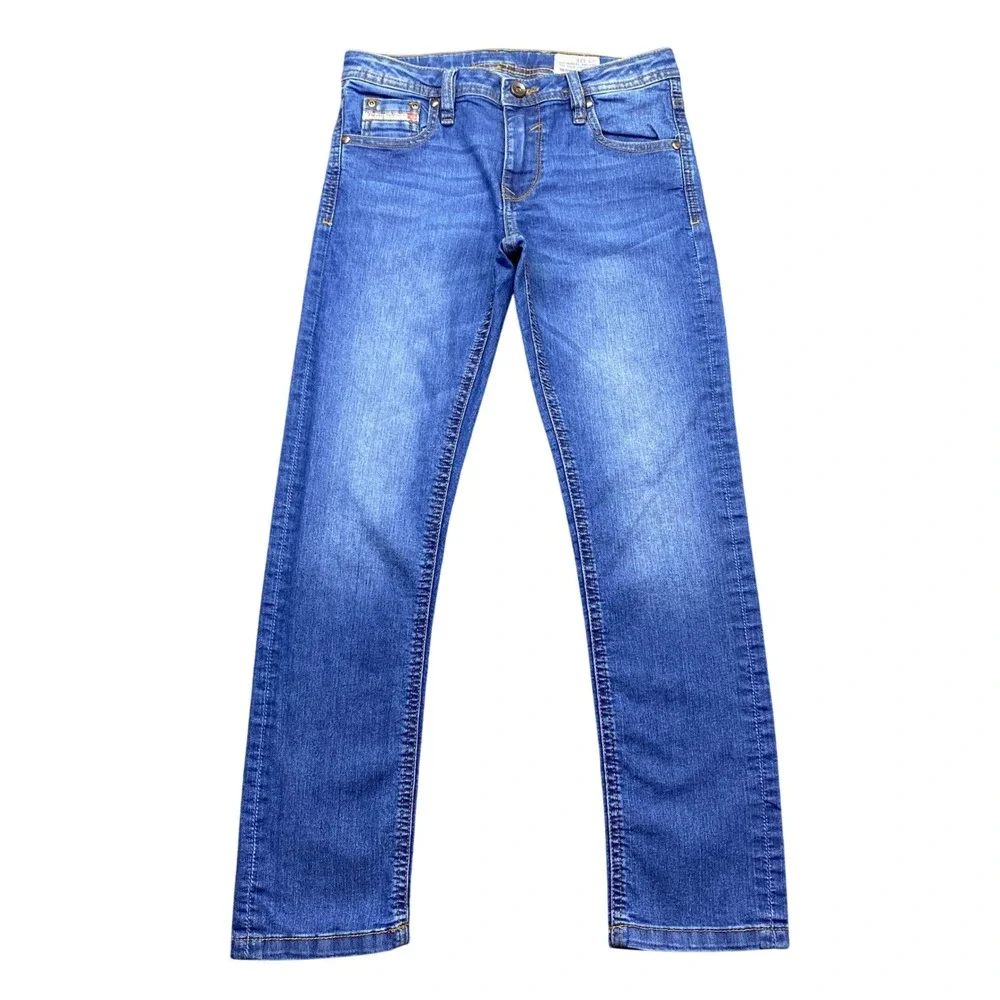 Diesel Kid Waykee J US Regular Straight Leg Blue Stretch Jeans Size 12Y